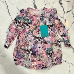 Posh peanut long sleeve bubble romper